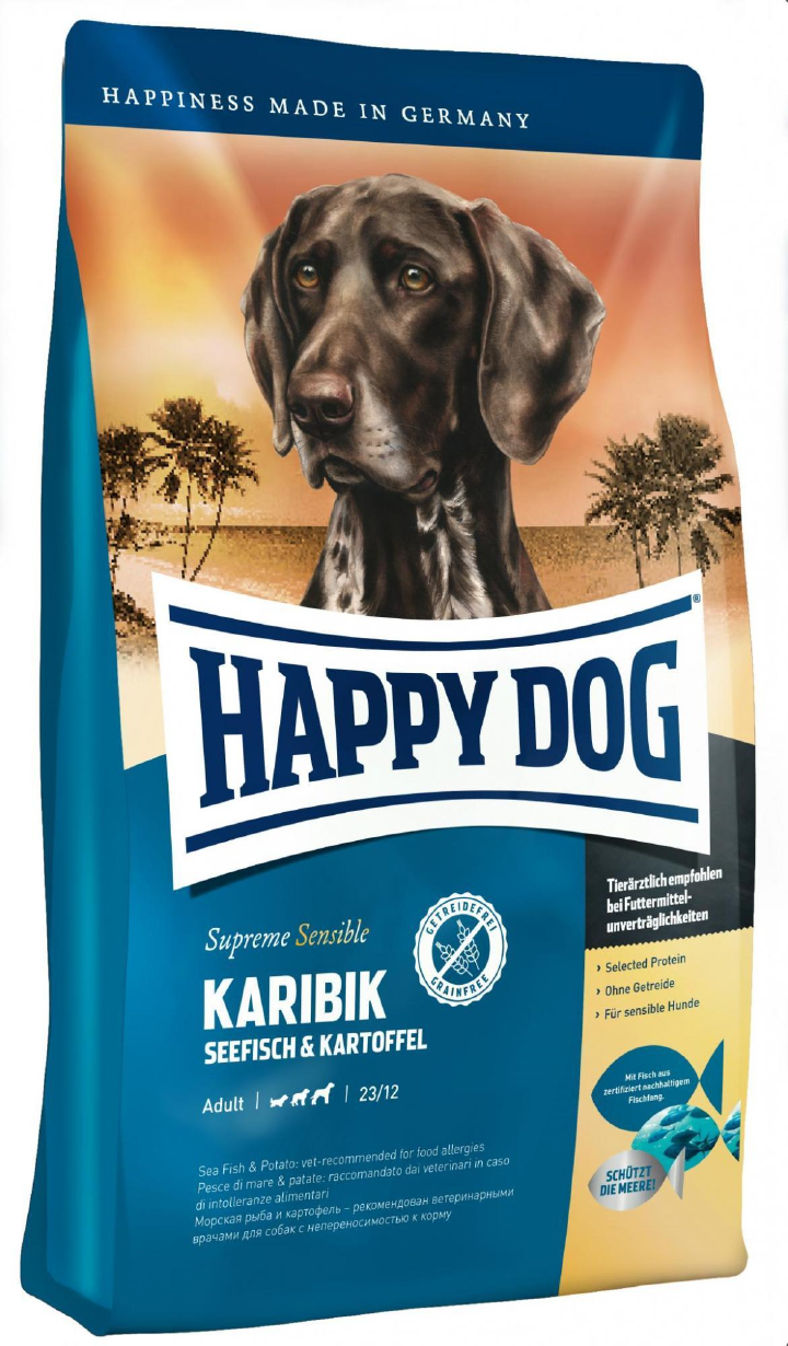 HAPPY DOG Hunde-Trockenfutter Sensible Karibik HAPPY DOG Hunde-Trockenfutter Sensible Karibik